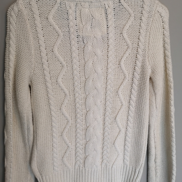 Aerie Y2K Textured Chunky Cable Knit Cardigan with Bobbles and Button Fr… - Picture 8 of 12
